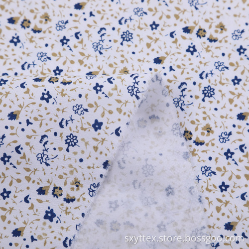 White Poplin Dot Printed Fabrics For Sewing Shirts